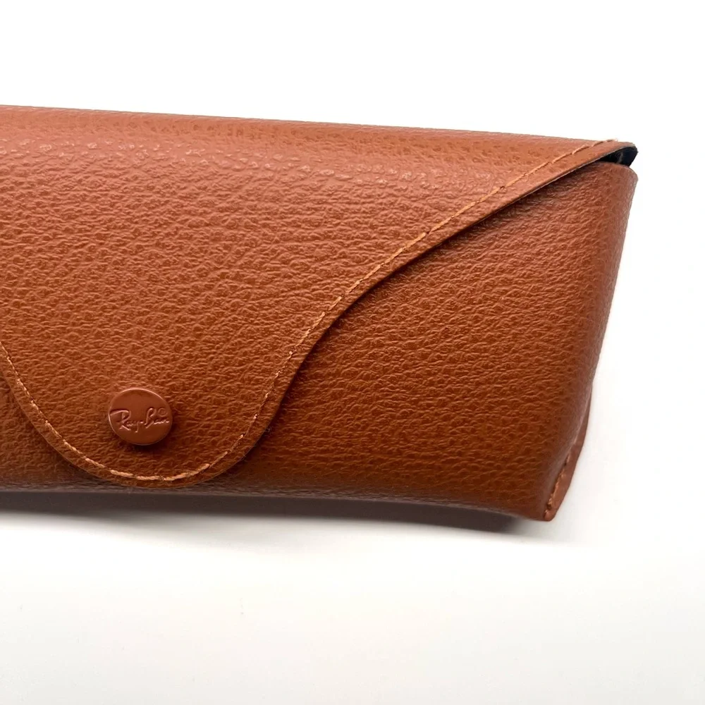 Ray-Ban Tan Leather Sunglasses Case NWT